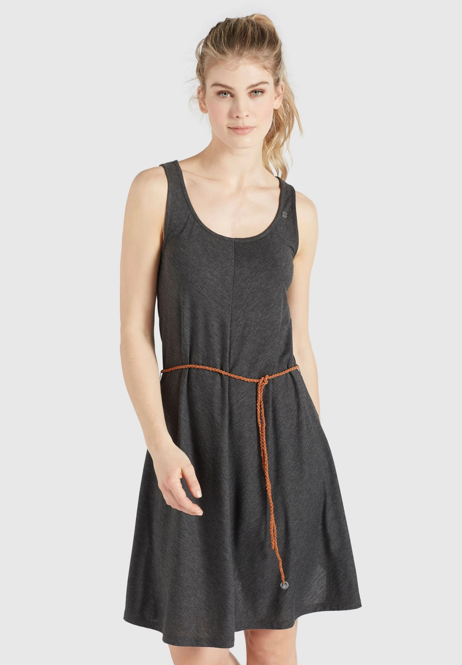 Khujo Padma - Vestido Ligero - Dunkelgrau Meliert 3 Khujo Padma - Vestido Ligero - Dunkelgrau Meliert