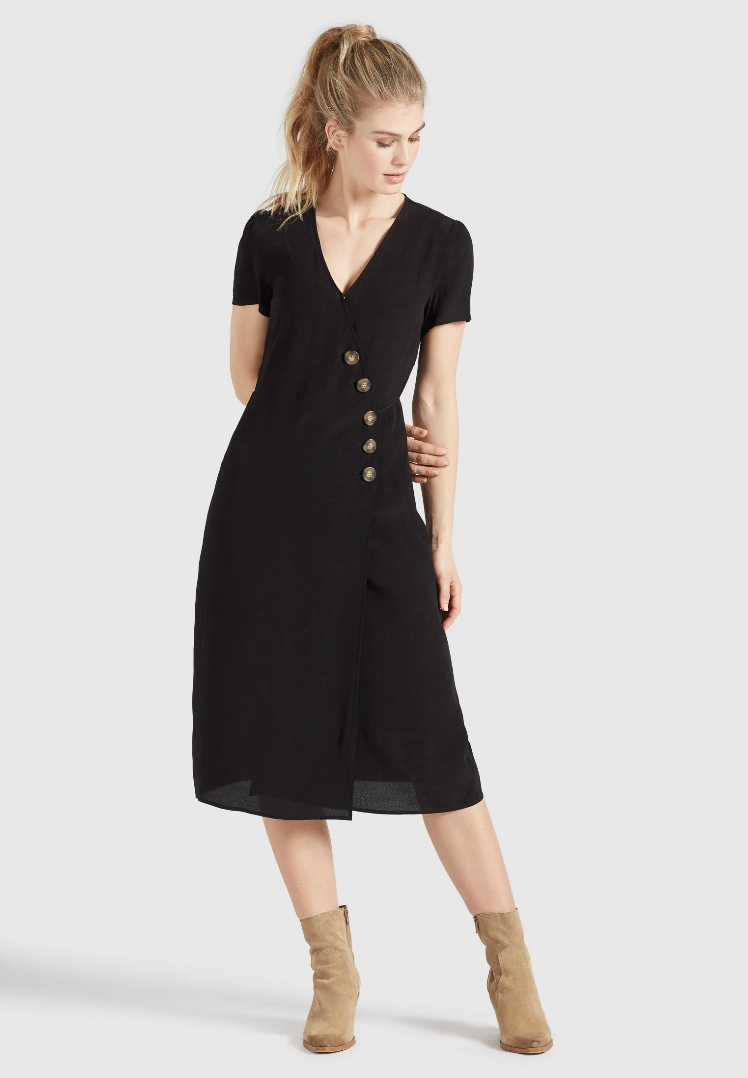 Khujo Porgy - Vestido Informal - Schwarz