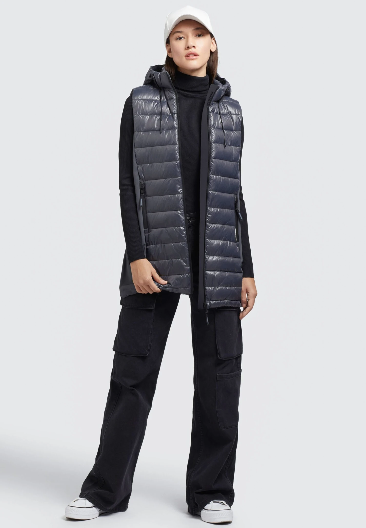 Khujo Becca Shiny - Chaleco - Grau 4 Khujo Becca Shiny - Chaleco - Grau - Imagen 2