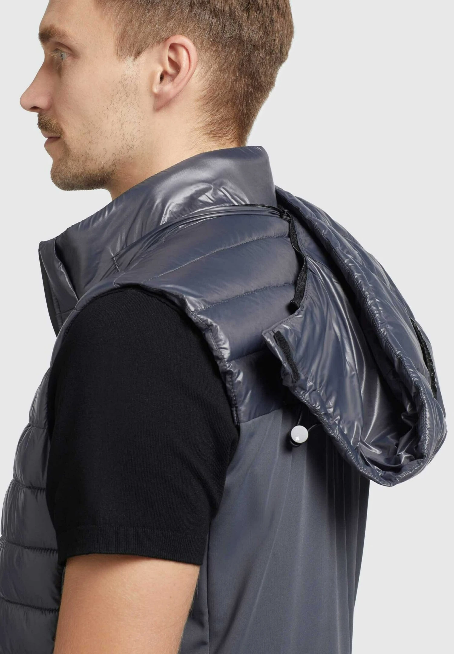 Khujo Wemo Shiny - Chaleco - Grau 8 Khujo Wemo Shiny - Chaleco - Grau - Imagen 6