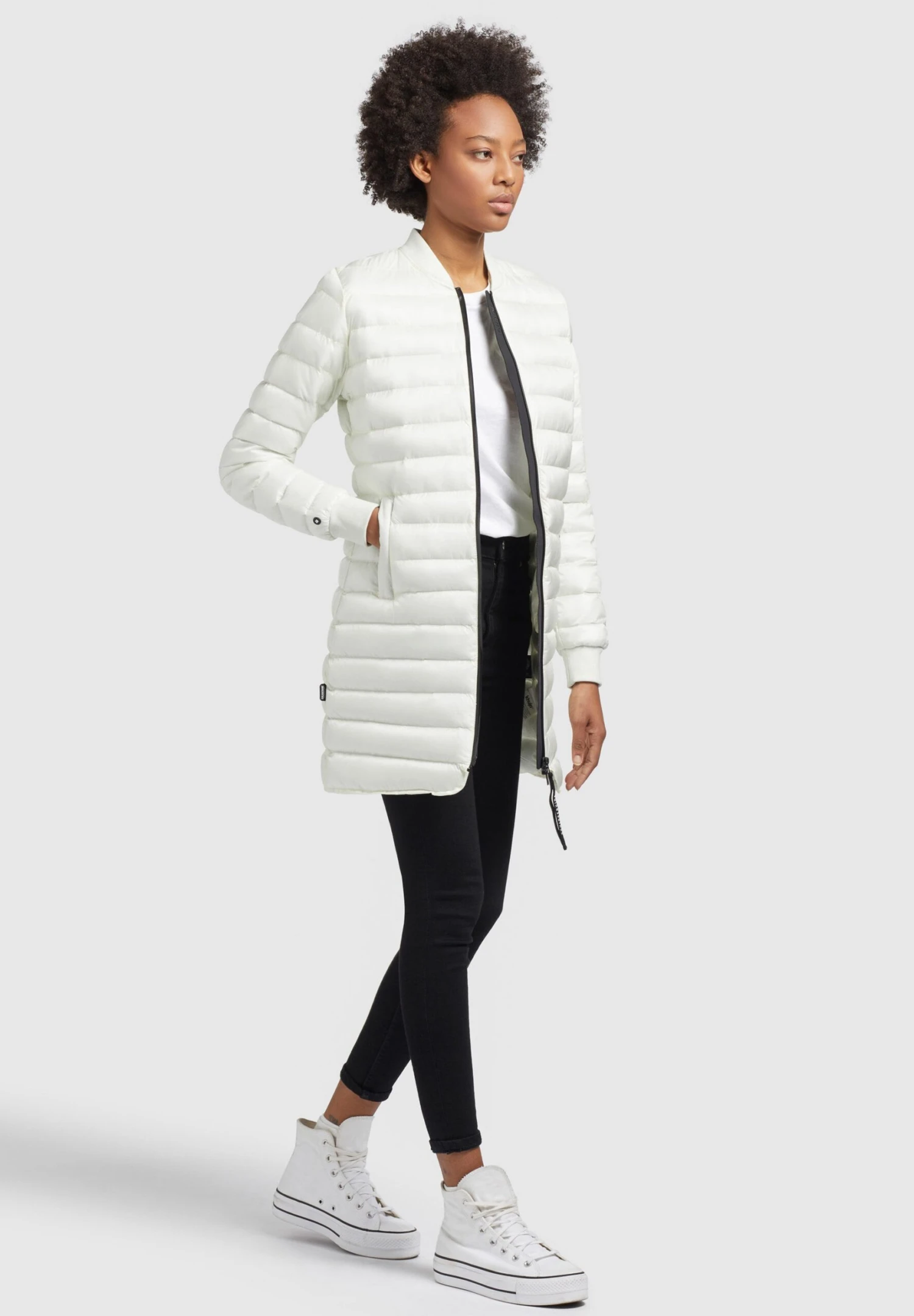 Khujo Greta Shiny - Chaqueta De Entretiempo - Cremeweiß 4 Khujo Greta Shiny - Chaqueta De Entretiempo - Cremeweiß - Imagen 2