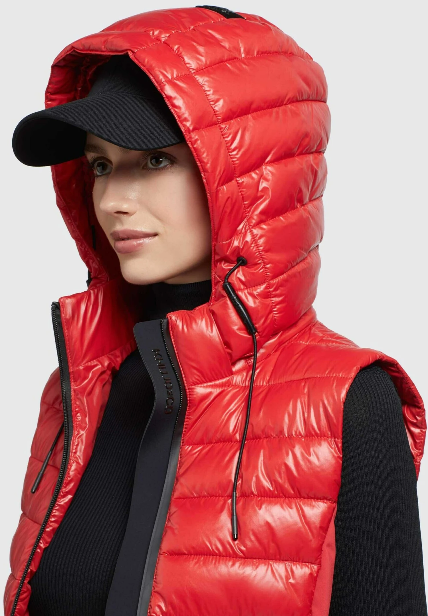 Khujo Fabia Shiny - Chaleco - Rot 8 Khujo Fabia Shiny - Chaleco - Rot - Imagen 6