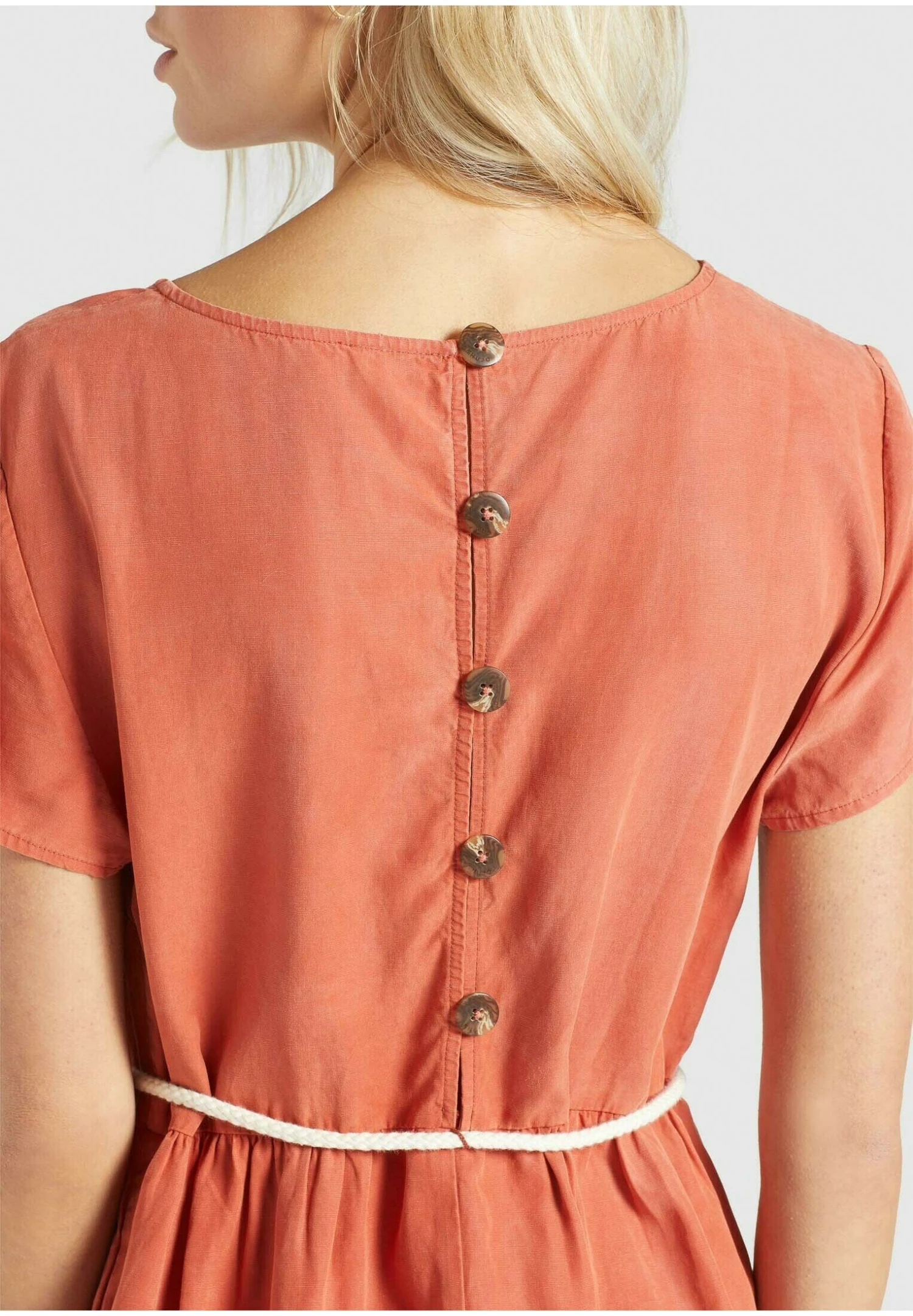 Khujo Asba - Vestido Informal - Terrakotta 8 Khujo Asba - Vestido Informal - Terrakotta - Imagen 6