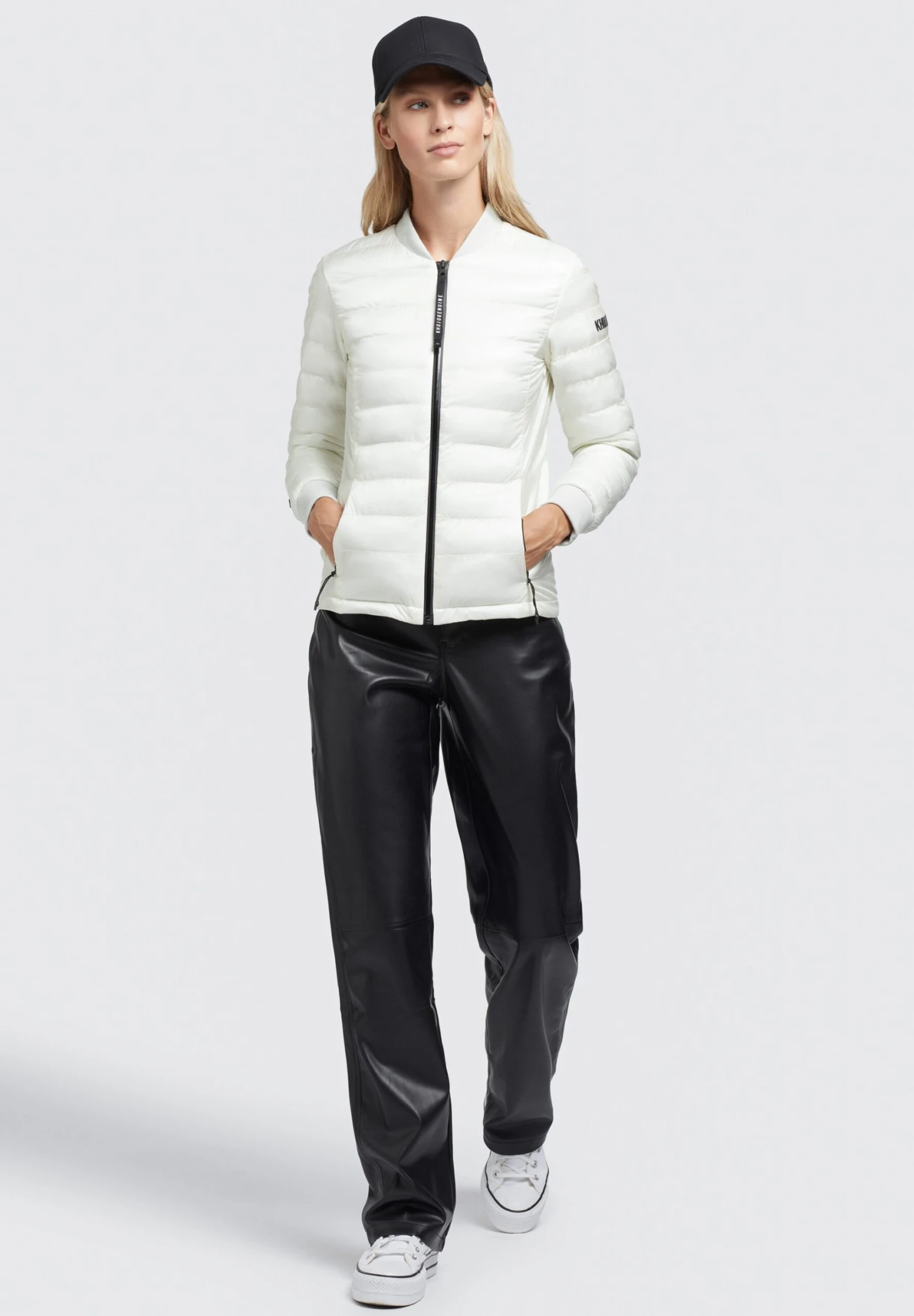 Khujo Maude Shiny - Chaquetas Bomber - Cremeweiß 4 Khujo Maude Shiny - Chaquetas Bomber - Cremeweiß - Imagen 2