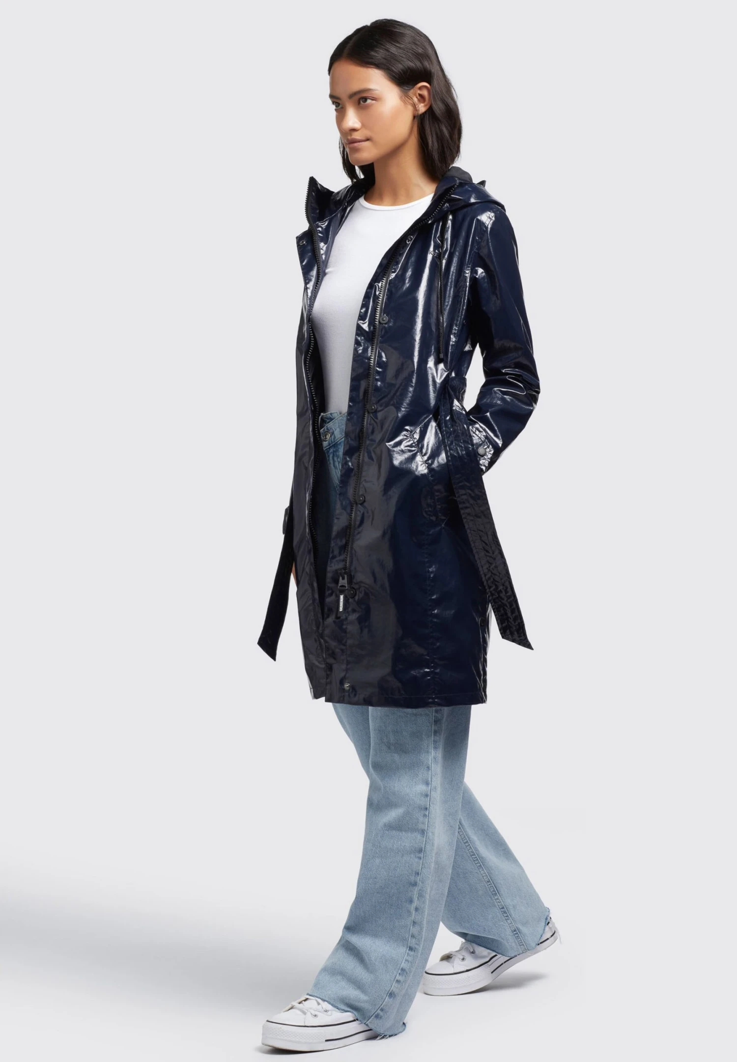 Khujo Alecia - Gabardina - Dunkelblau 9 Khujo Alecia - Gabardina - Dunkelblau - Imagen 7