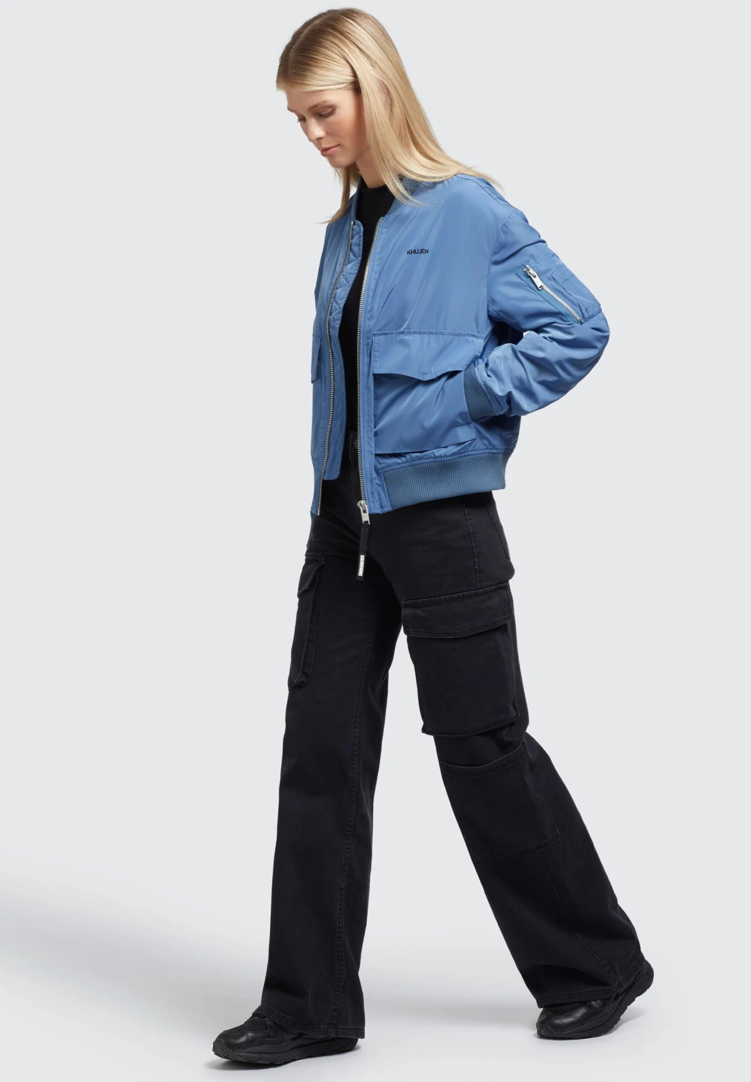 Khujo Nova - Chaquetas Bomber - Blau 6 Khujo Nova - Chaquetas Bomber - Blau - Imagen 4