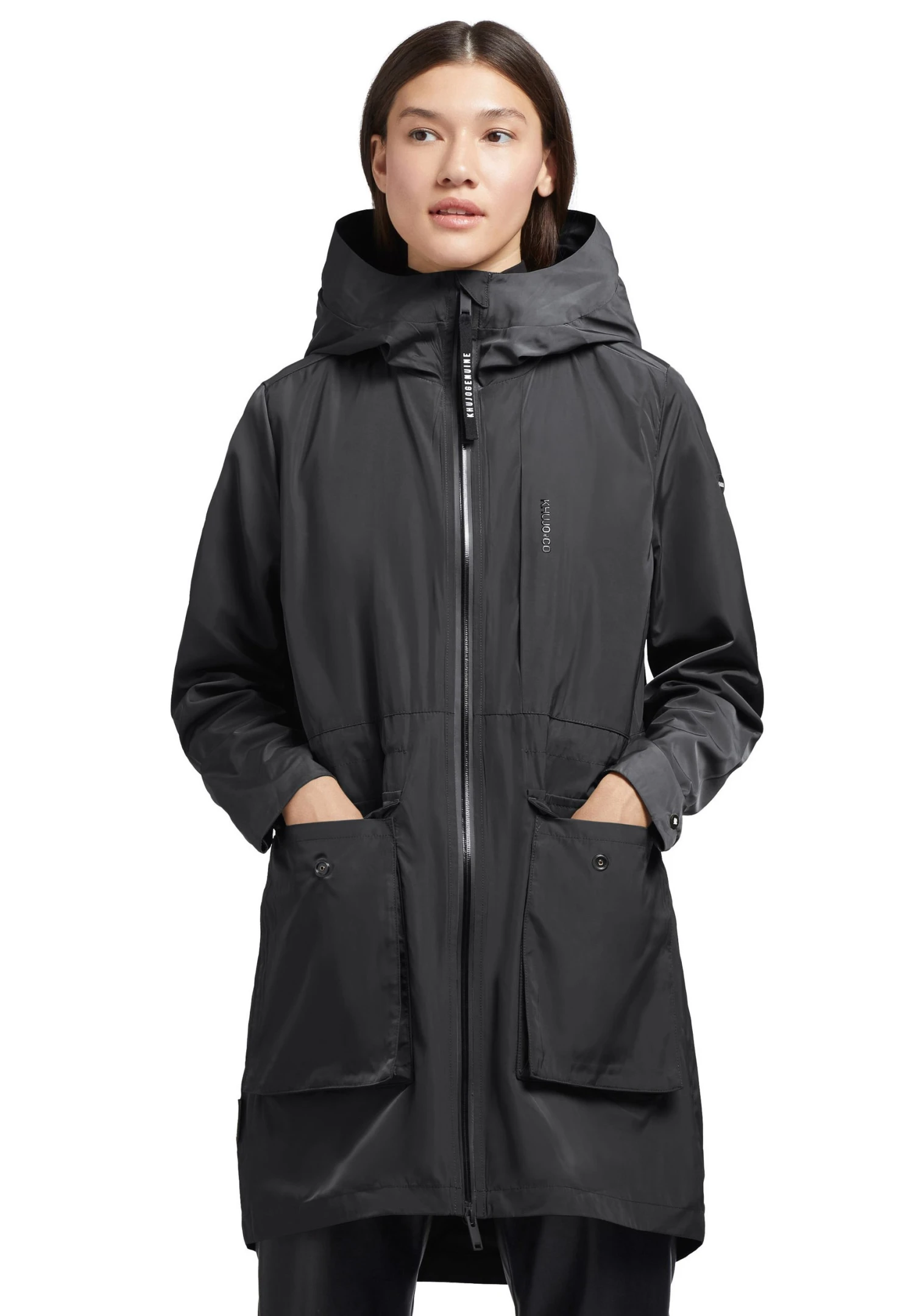 Khujo Mantel Ging - Abrigo Corto - Schwarz 10 Khujo Mantel Ging - Abrigo Corto - Schwarz - Imagen 8