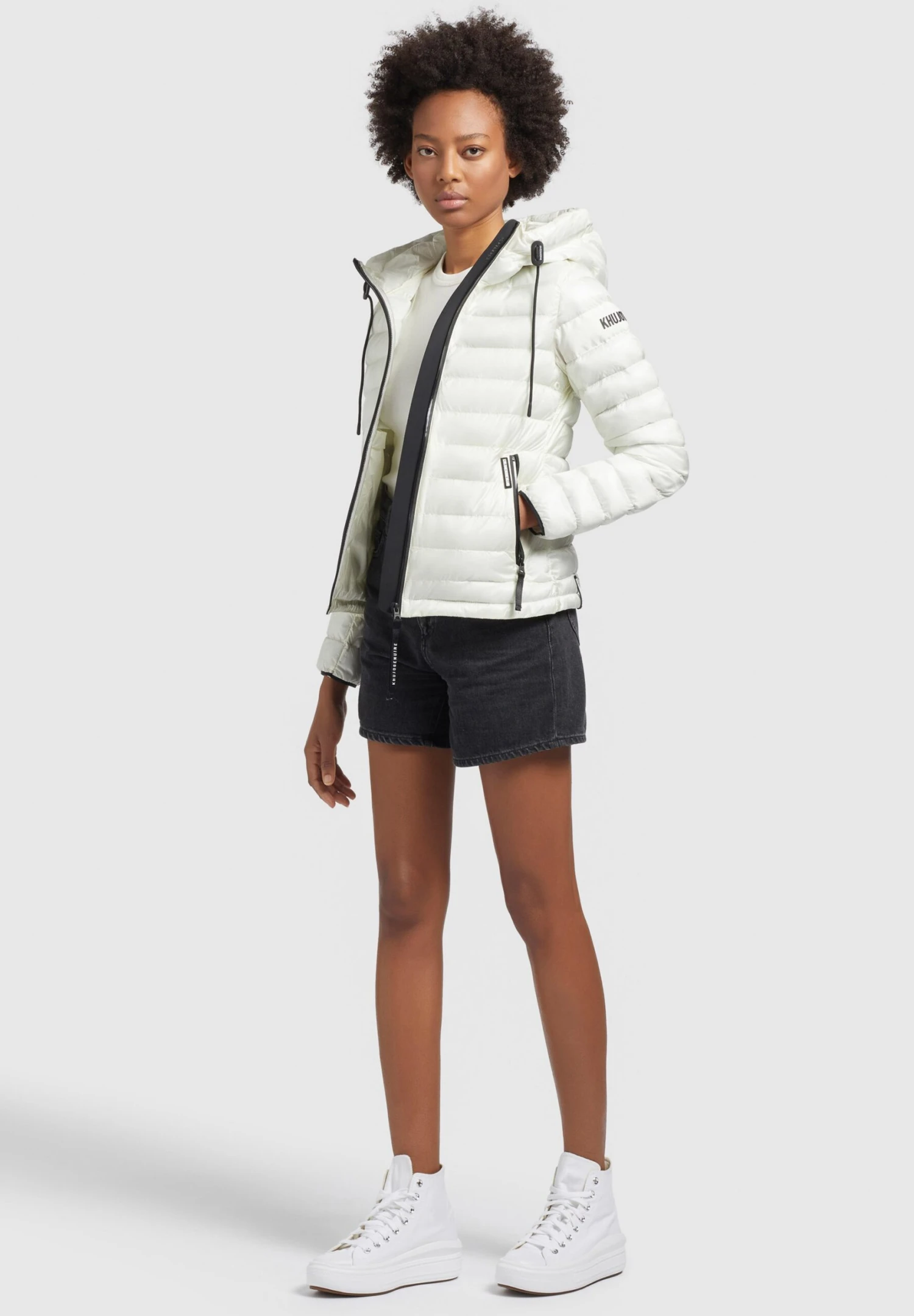 Khujo Lovina4 Shiny - Chaqueta De Entretiempo - Cremeweiß 6 Khujo Lovina4 Shiny - Chaqueta De Entretiempo - Cremeweiß - Imagen 4