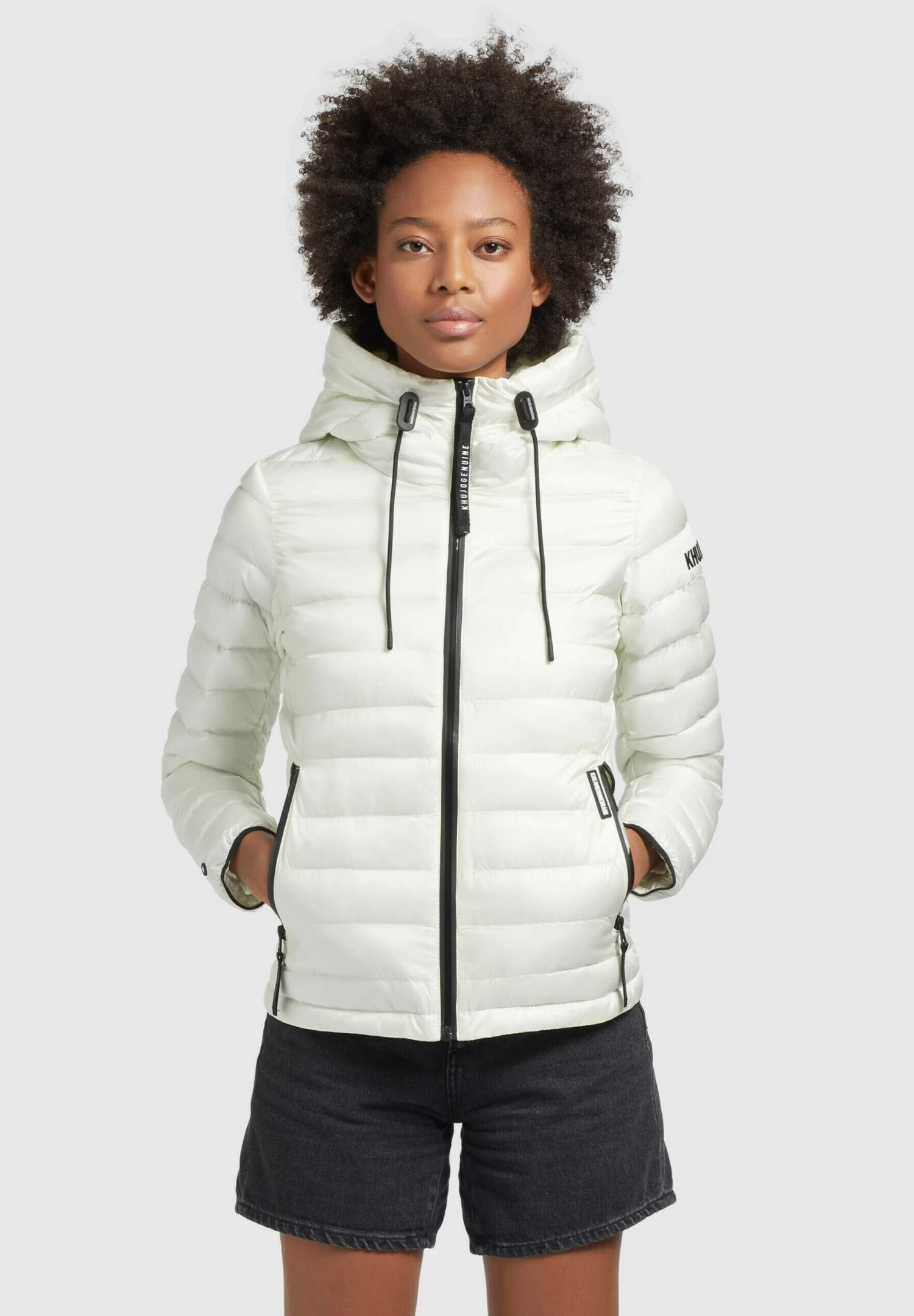 Khujo Lovina4 Shiny - Chaqueta De Entretiempo - Cremeweiß 3 Khujo Lovina4 Shiny - Chaqueta De Entretiempo - Cremeweiß