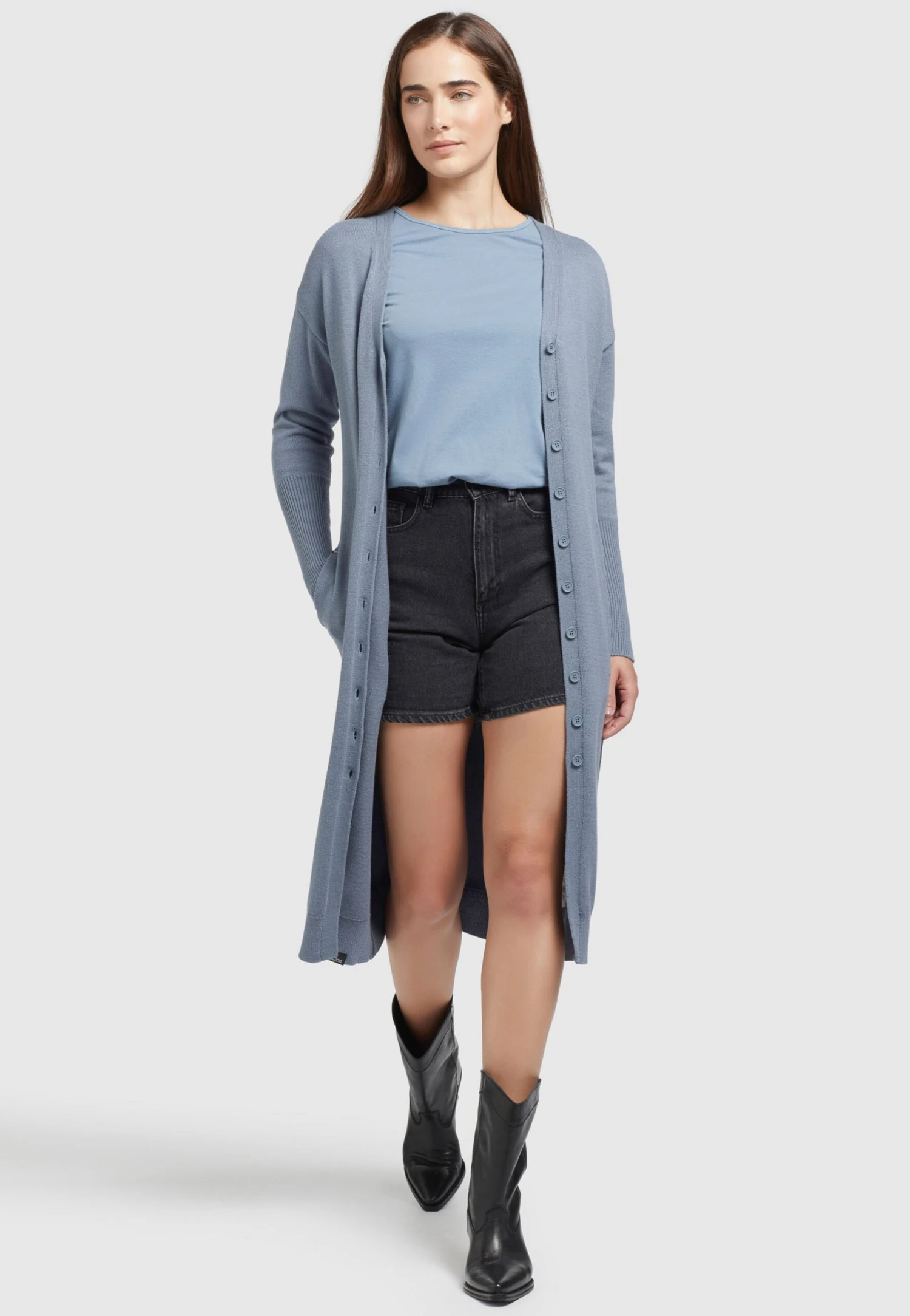 Khujo Elina - Abrigo Corto - Blau 4 Khujo Elina - Abrigo Corto - Blau - Imagen 2