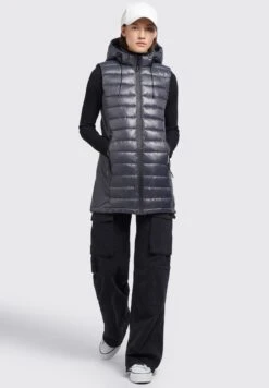 Khujo Becca Shiny - Chaleco - Grau 13 Khujo Becca Shiny - Chaleco - Grau -Tienda Ropa Moderna d06e3f2e9cba4de8b1fe9e80d8e38dca