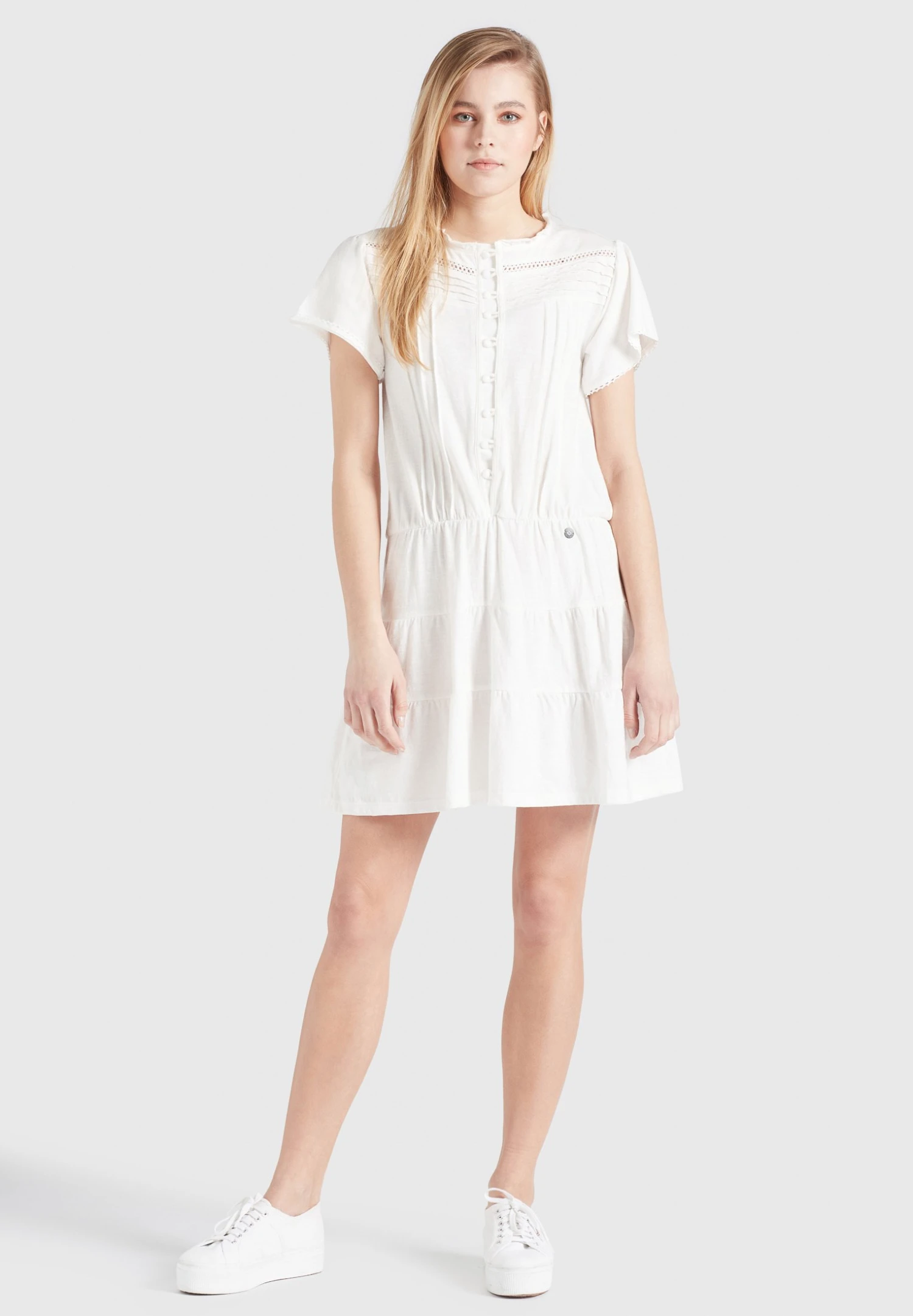 Khujo Kapua - Vestido Informal - Weiß 8 Khujo Kapua - Vestido Informal - Weiß - Imagen 6