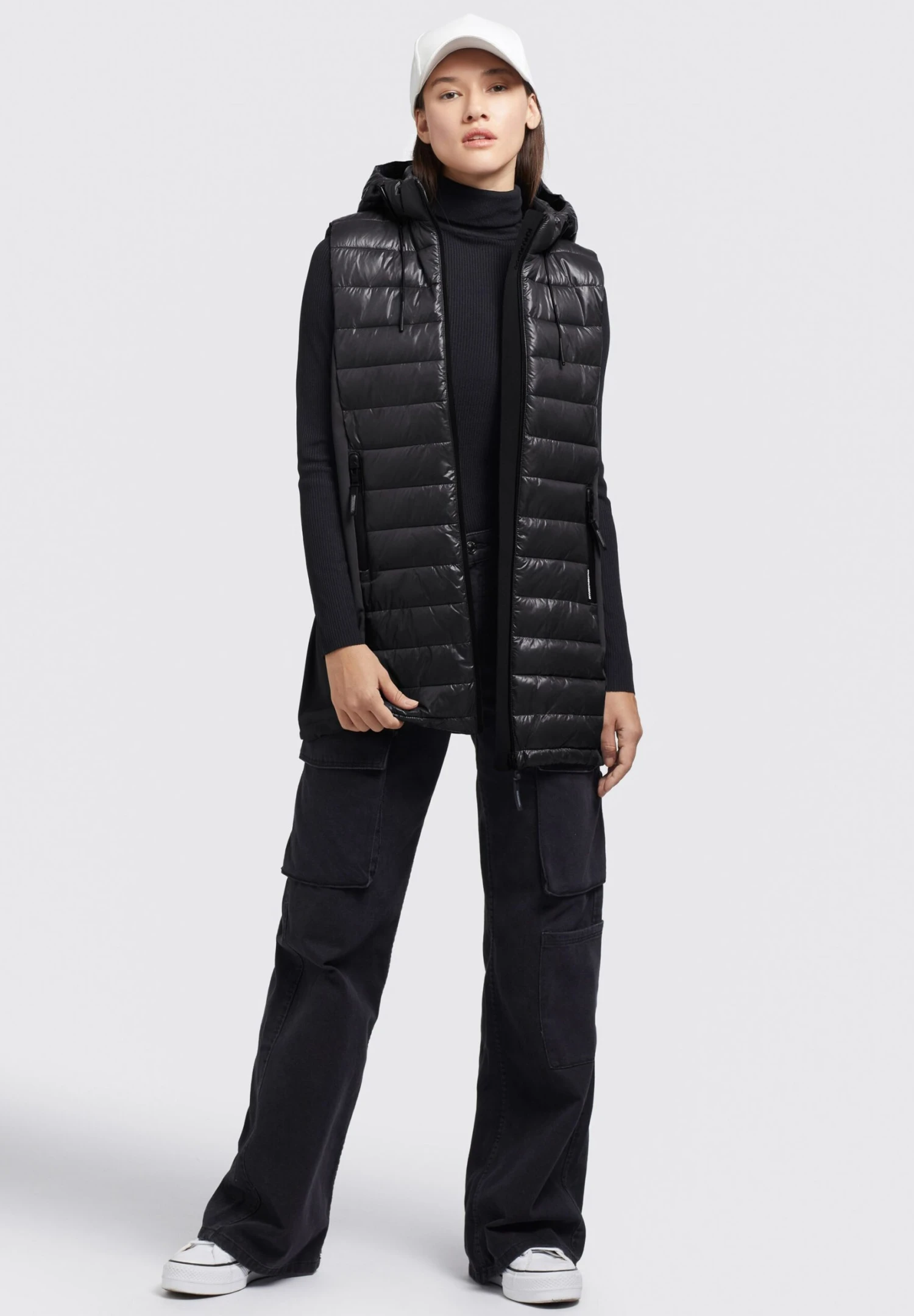 Khujo Becca Shiny - Chaleco - Schwarz 4 Khujo Becca Shiny - Chaleco - Schwarz - Imagen 2