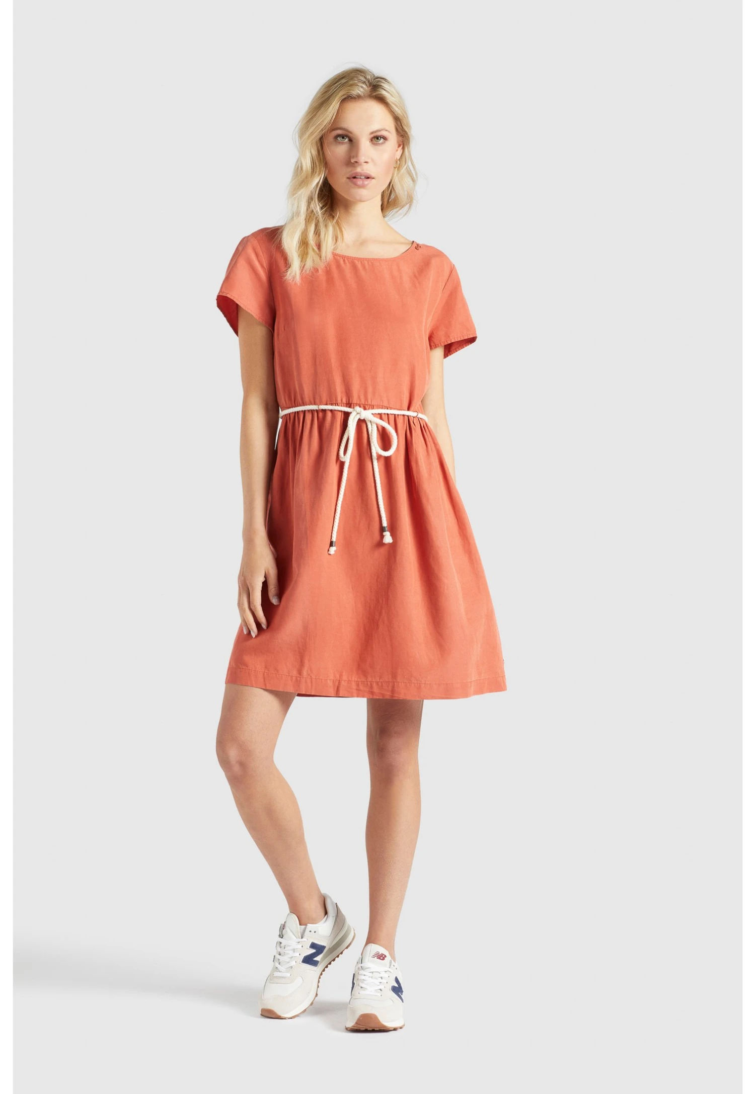 Khujo Asba - Vestido Informal - Terrakotta 4 Khujo Asba - Vestido Informal - Terrakotta - Imagen 2